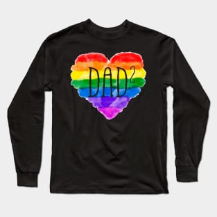 Dad LGBT Lesbian Gay Pride Long Sleeve T-Shirt